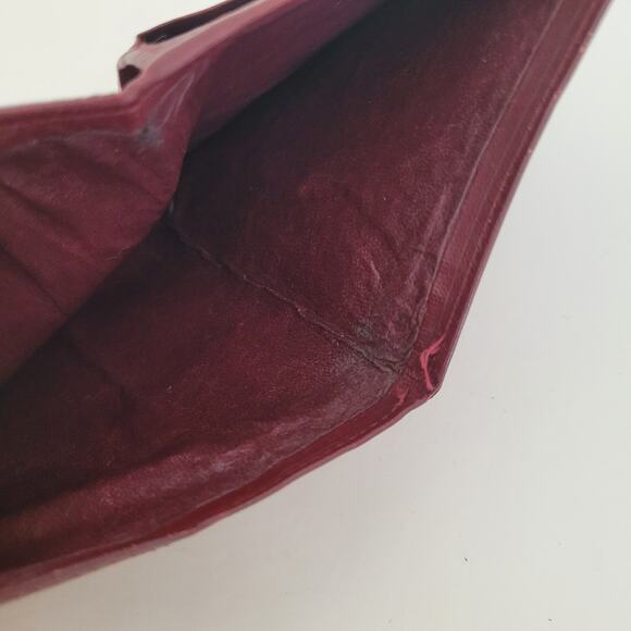 Must De Cartier Men's Bifold Leather Bordeaux Red Wallet Medium Card Bill - Picture 5 of 10